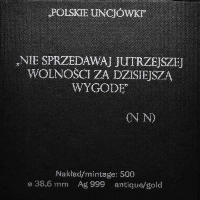 Srebrny Medal Luna Antique Gold, 1 uncja - quote