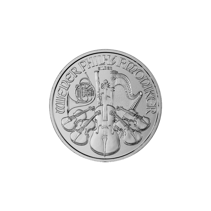 2023 Vienna Philharmonic Silver Coin, 1 oz - reverse side 2023 Vienna Philharmonic Silver Coin, 1 oz - reverse side