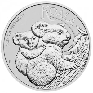2023 Australischer Koala Silbermünze, 1 Unze Reverse
