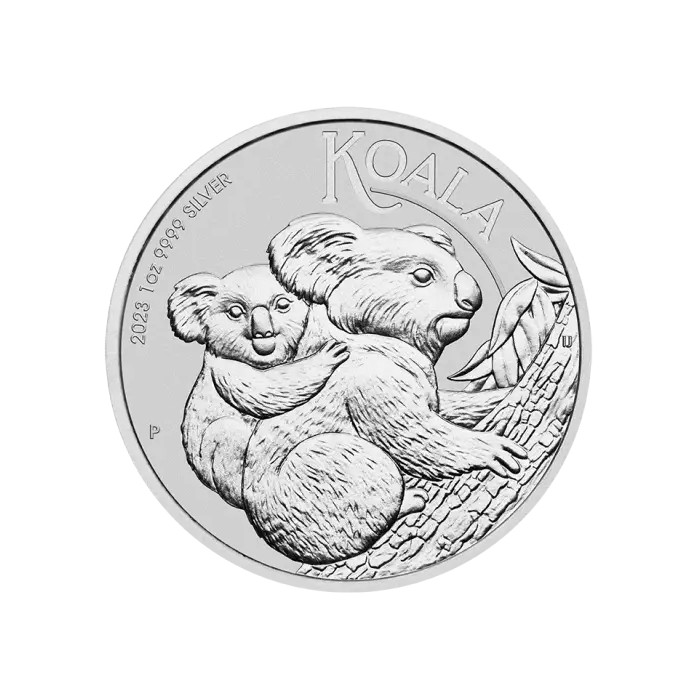 2023 Australischer Koala Silbermünze, 1 Unze Reverse