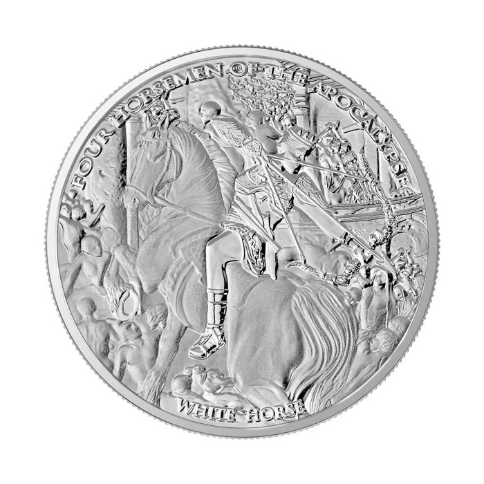 Срібна монета White Horse 2023 BU, 1 унція - реверс Срібна монета White Horse 2023 BU, 1 унція - реверс