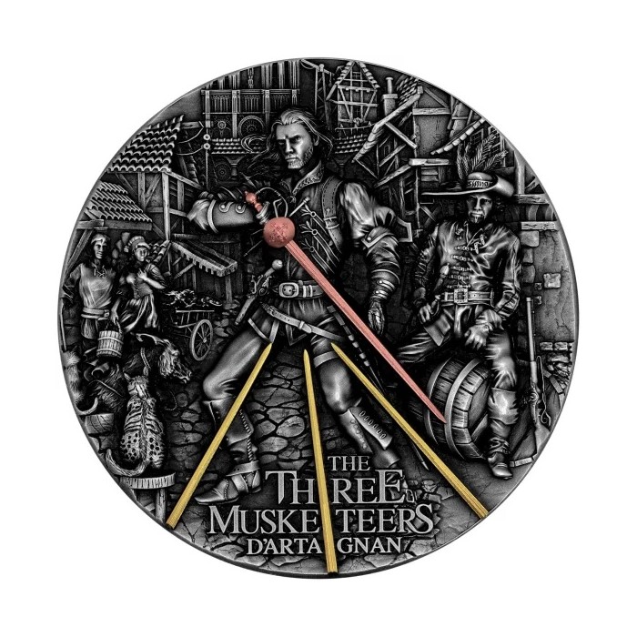 Srebrna Moneta Three Musketeers: D'Artagnan 2022, 2 uncje - rewers