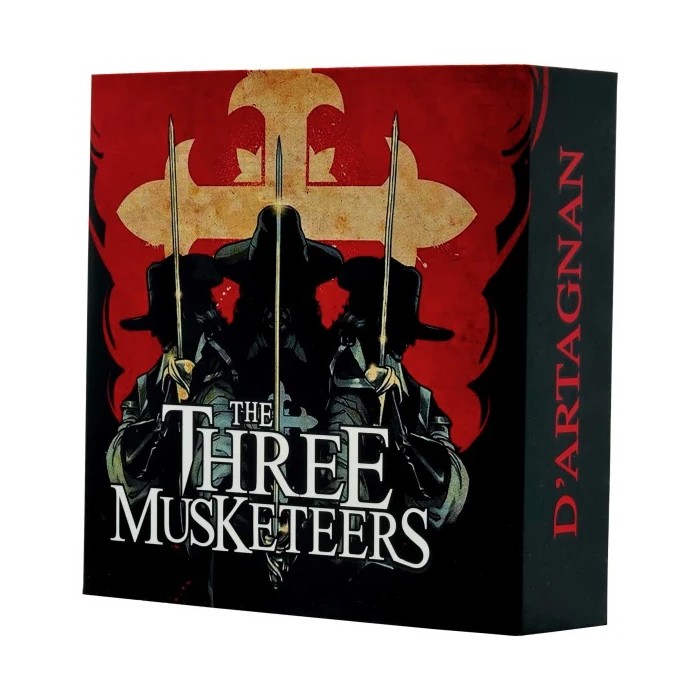 Srebrna Moneta Three Musketeers: D'Artagnan 2022, 2 uncje - pudełko
