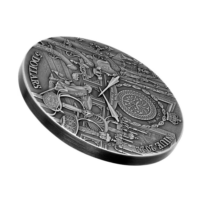 Srebrna Moneta Three Musketeers: D'Artagnan 2022, 2 uncje - bok 2