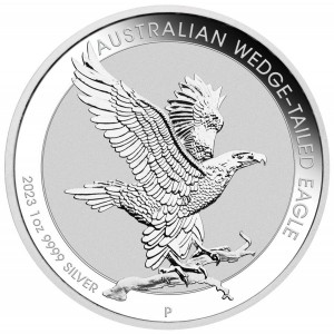 Srebrna Moneta Australischer Keilschwanzadler 2023, 1 uncja rewers