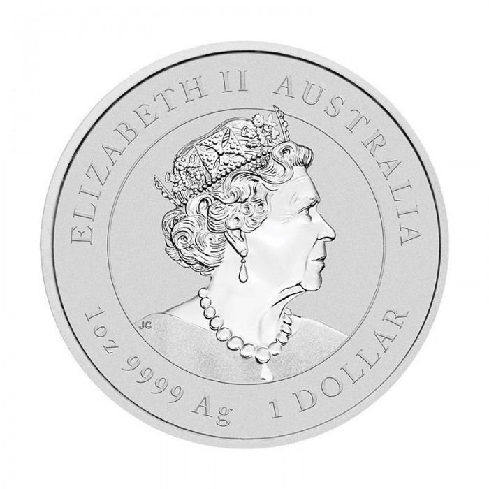 Srebrna Moneta Lunar III Rok Królika 2023, 1 uncja (kolor) - awers Srebrna Moneta Lunar III Rok Królika 2023, 1 uncja (kolor) - awers
