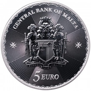 2023 Silberne Malteserkreuz-Münze, 1 oz - Rückseite