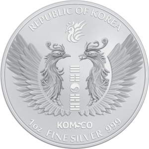 Korean Phoenix 2022 silver medal, 1 oz - obverse