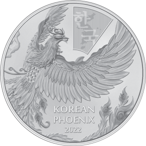 Korean Phoenix 2022 silver medal, 1 oz - obverse