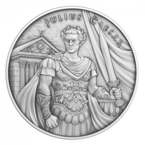 Silbermedaille Legendäre Krieger: Julius Caesar, 1 Unze - Rückseite