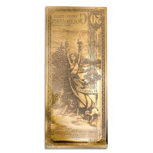 Złoty Banknot 50 Utah Goldbacks Gold Note, 1/20 uncji - front