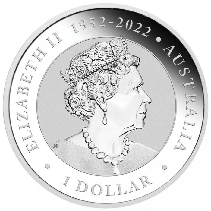 Australischer Wombat 2023 Silbermünze, 1 Unze (Farbe) - Vorderseite Australischer Wombat 2023 Silbermünze, 1 Unze (Farbe) - Vorderseite
