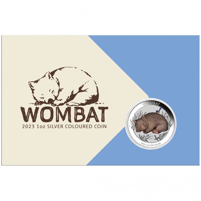 Srebrna Moneta Australian Wombat 2023, 1 uncja (kolor) - blister Srebrna Moneta Australian Wombat 2023, 1 uncja (kolor) - blister
