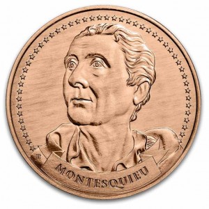 Copper Montesquieu Medal, 1 ounce - obverse