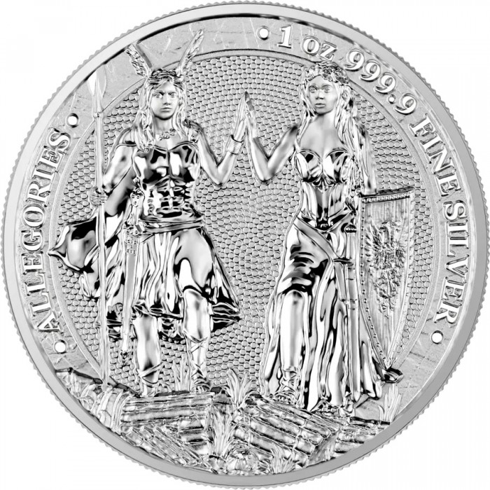 Silver Coin Allegories: Gaul & Germania 2023, 1 oz reverse Silver Coin Allegories: Gaul & Germania 2023, 1 oz reverse