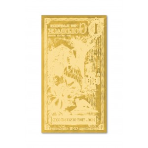 Банкнота 1 банкнота New Hampshire Goldback Gold, номінал 1/1000 унцій - лицьовий бік