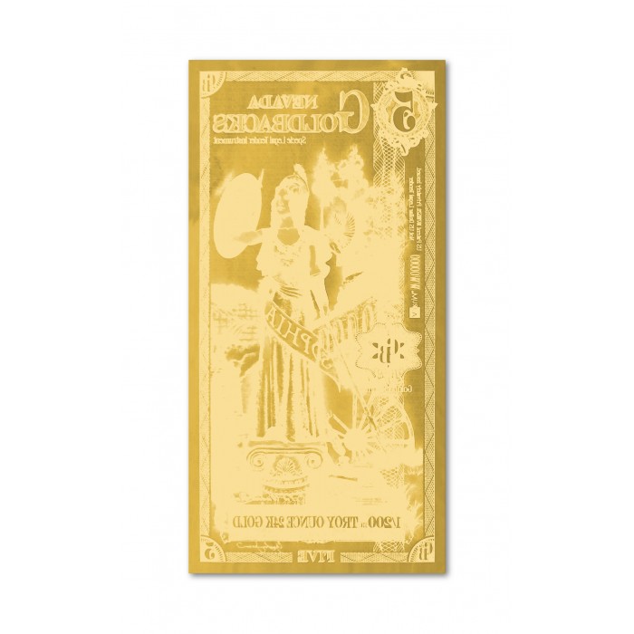 Złoty Banknot 5 Nevada Goldback Gold Note 2023, 1/200 uncji - back Złoty Banknot 5 Nevada Goldback Gold Note 2023, 1/200 uncji - back