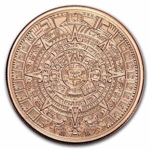 Copper Calendar and Pyramid Medal, 1 oz - obverse
