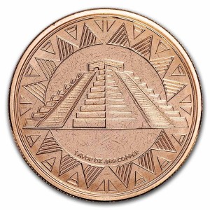Copper Calendar and Pyramid Medal, 1 oz - obverse