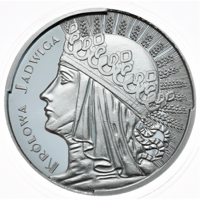 Königin Jadwiga BU Silbermedaille, 1 Unze - Rückseite