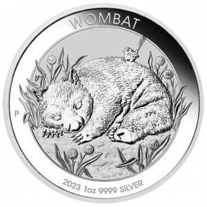 2023 Australian Wombat Silver Coin, 1 oz reverse
