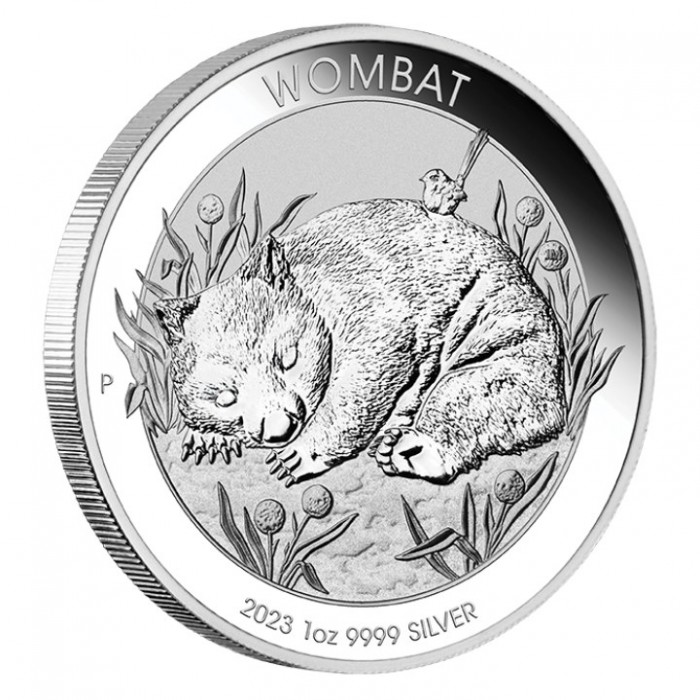 Australischer Wombat 2023 Silbermünze, 1 Unze Rand Australischer Wombat 2023 Silbermünze, 1 Unze Rand