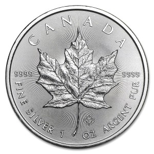 2021 Kanadische Maple Leaf Silbermünze, 1 oz - Rückseite