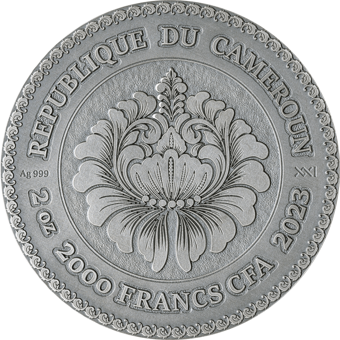 Srebrna Moneta The Golden Touch 2023, 2 uncja (kolor) - awers