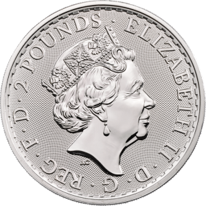 2020 Britannia Silbermünze, 1 Unze - rev
