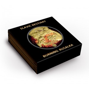 Silbermünze Slavic Beasts - Rusalka Burning 2023, 2 Unzen Etui. Silbermünze Slavic Beasts - Rusalka Burning 2023, 2 Unzen Etui.