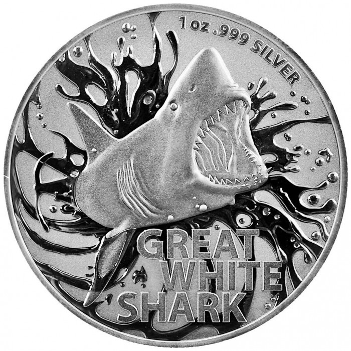 Great White Shark 1oz - rewers Great White Shark 1oz - rewers