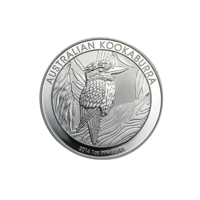 Австралійська срібна монета "Кукабурра" 2014 року, 1 унція - реверс