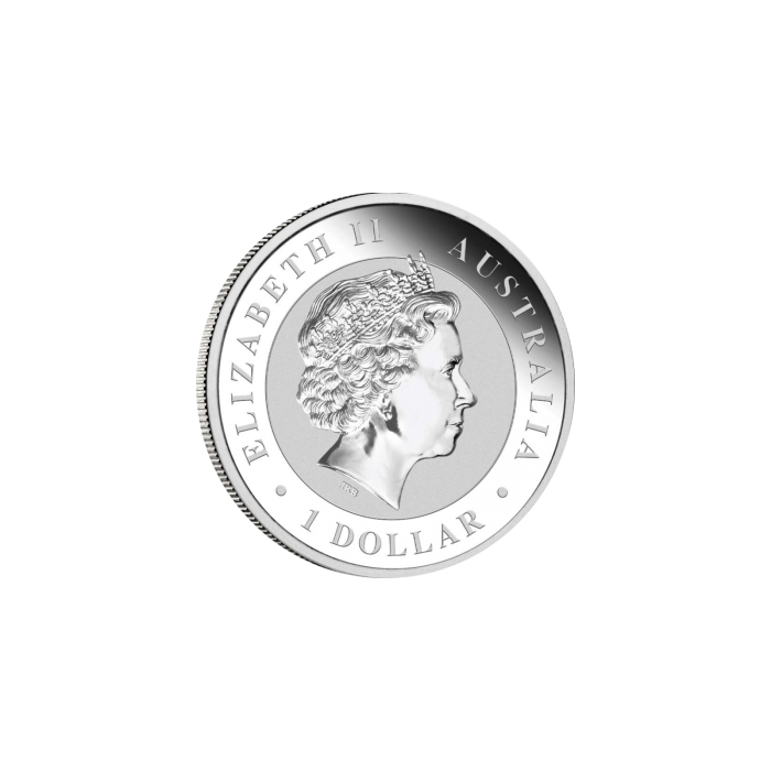 Srebrna Moneta Australian Kookaburra 2014, 1 uncja - awers
