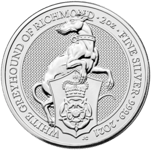 Queen's Beasts - Windhund von Richmond 2021 2 Unzen - rewers