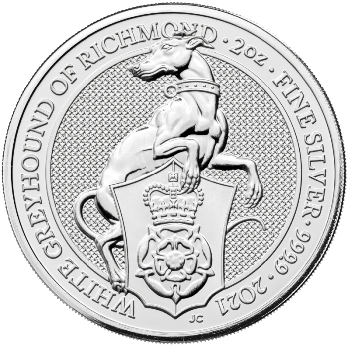 Queen's Beasts - Greyhound of Richmond 2021 2 oz - rewers