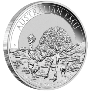 Australian Emu 2023 Silver Coin, 1 oz - edge