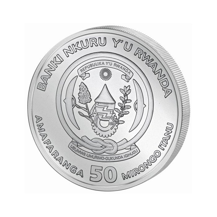 Srebrna Moneta African Ounce: Okapi 2021, 1 uncja - awers Srebrna Moneta African Ounce: Okapi 2021, 1 uncja - awers