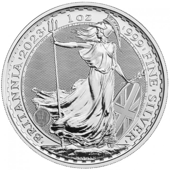 Silver Coin The Coronation Britannia 2023, 1 oz - reverse side Silver Coin The Coronation Britannia 2023, 1 oz - reverse side