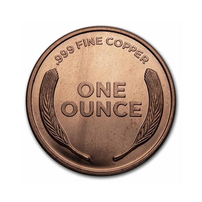 Miedziany Medal Lincoln Penny, 1 uncja - rewers Miedziany Medal Lincoln Penny, 1 uncja - rewers