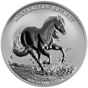 Australischer Brumby 2020 1oz - Rückseite