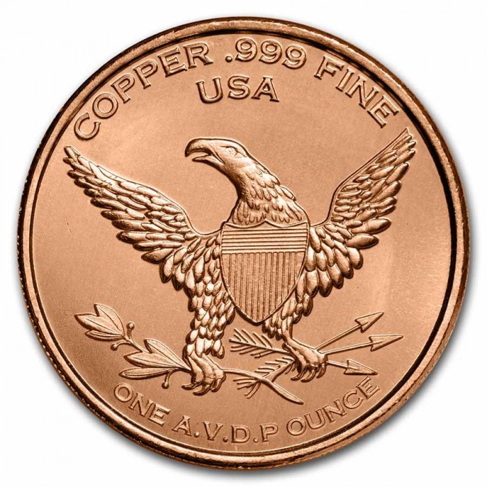 Miedziany Medal US Air Force: F-22 Raptor, 1 uncja awers Miedziany Medal US Air Force: F-22 Raptor, 1 uncja awers