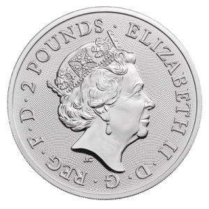 Srebrna Moneta Royal Mint Lunar - Rok Świni 2019, 1 uncja - rewers