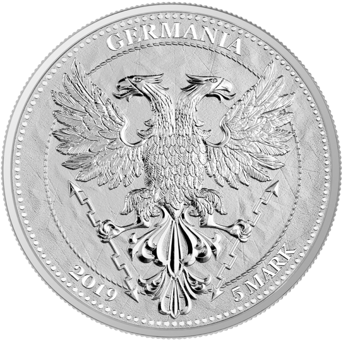 Срібна монета "Міфічний ліс": Дубовий листок 2020, 1 унція - аверс Срібна монета "Міфічний ліс": Дубовий листок 2020, 1 унція - аверс