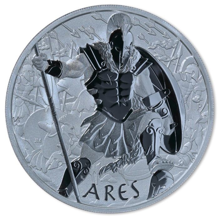 Srebrna Moneta Götter des Olymps: Ares 2023, 1 uncja - rewers Srebrna Moneta Götter des Olymps: Ares 2023, 1 uncja - rewers