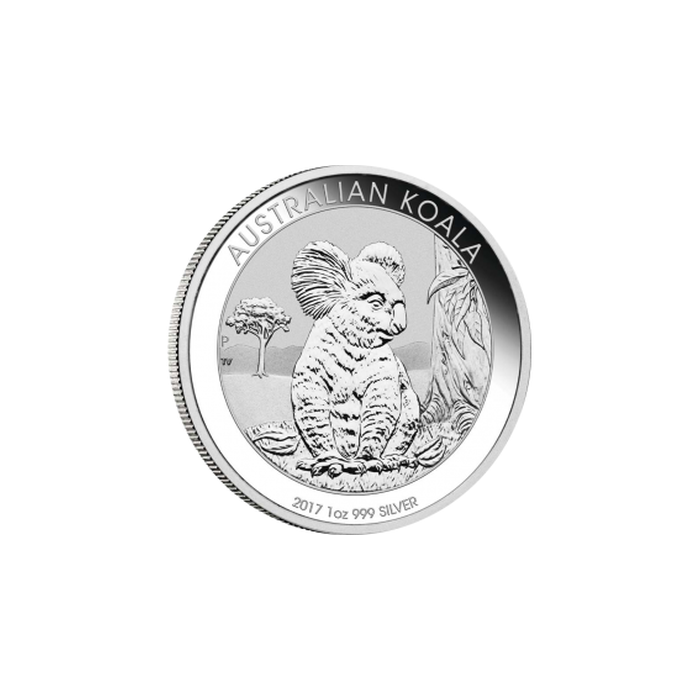 2017 Australischer Koala Silbermünze, 1 Unze - Rückseite 2017 Australischer Koala Silbermünze, 1 Unze - Rückseite