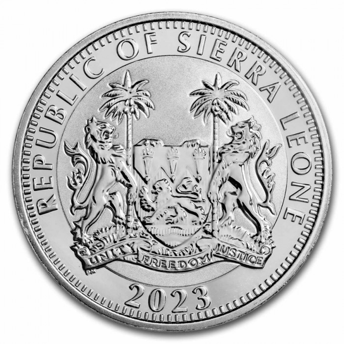 Sierra Leone Silver Coin, Big Five: Buffalo 2023, 1 oz - obverse