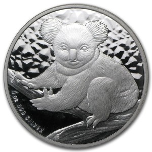 Australischer Koala Silbermünze 2009, 1 Unze - Rückseite Australischer Koala Silbermünze 2009, 1 Unze - Rückseite