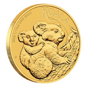2023 Australischer Koala Goldmünze, 1/10 oz - Rückseite