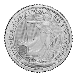 Britannia 2023 Platinum Coin, 1/10 ounce (Charles III) - rev.