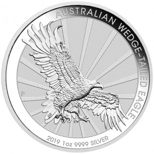 Srebrna Moneta Australischer Keilschwanzadler 2016, 1 uncja - rewers